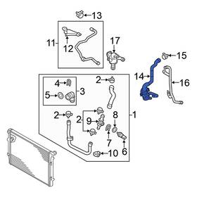1k0122157hg Volkswagen Oe Hvac Heater Hose