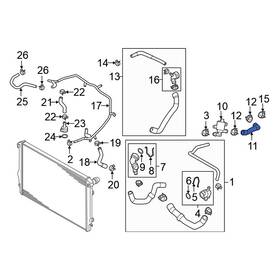 5q0122157ak Volkswagen Oe Hvac Heater Hose