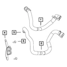 Mopar 68408507AA Hvac Heater Hose. Fixed Price $52.45.