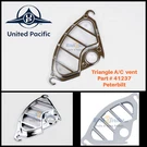 A/c Heater Vent Drivers Side Upper Triangle Shape Chrome Peterbilt 2006+ #41237. Fixed Price $9.02.