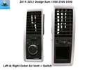 2011 2012 Dodge Ram Front Left Right Outer Dash Air Vent & Headlight Switch. Fixed Price $89.00.