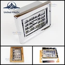 Chrome Plastic Small Square Dash Heater A/c Vent For 1987-2000 Peterbilt Upi. Fixed Price $9.49.