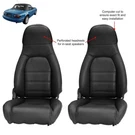Fits Mazda Miata Covers 90-96 Pair Of Black Leatherette Standard Seats. Fixed Price $134.99.