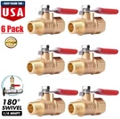 6PCS 1/4" Female Npt Brass Ball Valve Water Air Tank Drain Shut Off Usa. Fixed Price $11.99.