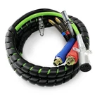 3 12FT Abs & Air Line Hose Wrap 7 Way Electrical Cable Semi Truck Trailer. Fixed Price $120.08.