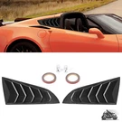 Fits 14-19 Chevy Corvette C7 Classic Side Window Louver Matte Black Sun Guard. Fixed Price $24.93.