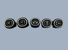 2016-2026 Mercedes Glc 300 X254 Front Center Dash Air Vent Set Black W/ Silver. Fixed Price $190.94.