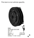 A/c Compressor Clutch MEI5144, 501939, 024-21590, V-10 Ford, New In Box. Fixed Price $110.00.