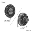Fan Clutch Electric Mack Part# 7536-167118, 1689479C1, 1689481C1, 810.62314. Fixed Price $515.66.
