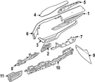 Genuine Nissan Dashboard Air Vent 68750-7BA0A. Fixed Price $283.27.