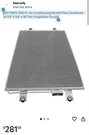 41" Ac Condenser Freightliner. Fixed Price $100.00.