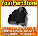 Air Vent Heater Valve Blend Mode Door Actuator International Kenworth. Fixed Price $32.95.