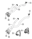 Genuine Mopar Heater Return Hose 68073477AB. Fixed Price $30.73.