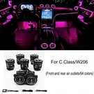 64 Colors Led Air Vent Ambient Light For Mercedes Benz Class W206 X254 Glc. Fixed Price $248.00.