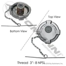 Replaces 2040848C91 International 8500 Fuel Cap , Wa. Fixed Price $70.49.