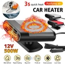 500W Electric Car Heater 12V Dc Heating Fan Defogger Defroster Demister Portable. Fixed Price $27.69.