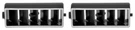 1969-82 Center Dash Vents Deflector Black W/ Chrome Trim. Fixed Price $57.99.