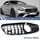 Gt Front Grille For Mercedes C217 S63 S65 Coupe 2014-2017 Chrome+black Abs. Fixed Price $284.99.