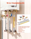 Vevor Water Heater Kit, 3/4 Inch Cold & Hot Plumbing Repair With 600. Fixed Price $103.90.