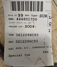 3612296C93 Air Conditioner Hose Compressor To Condenser International Navistar. Fixed Price $100.00.