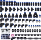 120 Pcs Quick Connect Air Hose Fitting Assortment KIT,1/8" 1/4" 3/8" 1/2" Npt Th. Fixed Price $92.20.