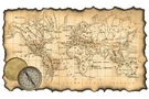 Ancient Map Of The World Antique Style Travel With Cities In Detai. Fixed Price $16.99.