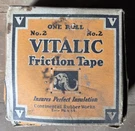 Vitalic Brand Friction Tape 1930S Old Stock One Roll #2 Insulation. Fixed Price $9.75.