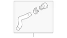 Genuine Volkswagen Inlet Hose 5C0-122-073-C. Fixed Price $174.49.