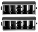 1969-82 Center Dash Vent Deflector Black With Chrome Trim Pair. Fixed Price $45.03.