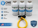 Enviro-safe R1234YF Arctic Air Recharge Kit With Hose Adapter Cans. Fixed Price $65.00.