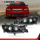 Fit For 2004-2009 Mazda 3 4-DOOR Sedan Clear Black Halogen Projector Headlights. Fixed Price $128.76.