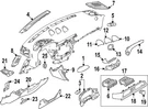 Genuine Nissan Air Vent Grille 68751-6GP0A. Fixed Price $243.19.