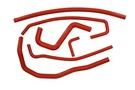Silicone Ancillary Hose Kit Fits Chevrolet C5 Corvette Z06 1997-2004 Red. Fixed Price $66.45.