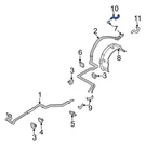 Mazda LD4761212A Hvac Heater Hose. Fixed Price $34.75.