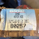 Dayco 80257 Standard Heater Hose 1/4" Id X 5' - Sold In Lengths. Fixed Price $10.35.