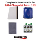 2024 Chevrolet Trax 1.2L Complete Air, Oil & Cabin Filter Kit (5W-30). Fixed Price $96.95.
