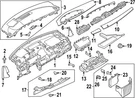 Genuine Nissan Dashboard Air Vent 68761-5MP1A. Fixed Price $122.07.