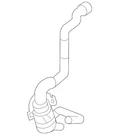 Genuine Volkswagen Hvac Heater Hose 1K0-122-157-HG. Fixed Price $58.18.
