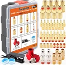 54 Pieces 1/4-INCH Npt Industrial Air Hose Fittings And Coupler Master Kit Compl. Fixed Price $64.15.