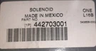 442703001 International Wheelchair Lift Solenoid - New Oem Fast Shipping. Fixed Price $65.00.