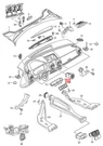 Genuine Audi A3 Cabriolet Vent Soul Black /red 81A820901CKBN. Fixed Price $169.98.