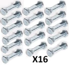 Set Of 16 Slotted Locking Mobile Home Anchor Bolts With Nut For Strap. Fixed Price $35.00.