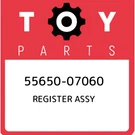 55650-07060 Toyota Register Assy 5565007060, New Genuine Oem Part. Fixed Price $258.02.