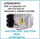 New Oem Ac Compressor Shuttle Bus Va Rv Transair Carrier Systems 103-56282. Fixed Price $399.99.