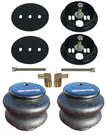 Rear Bag Brackets 2600 Air Suspension Mounts 3/8" Elbows Fits 1963-72 Chevy C10. Fixed Price $265.36.